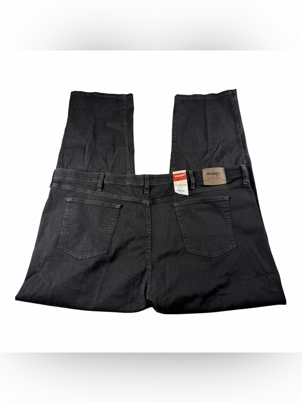 Wrangler Men's Straight Jeans in Black Denim